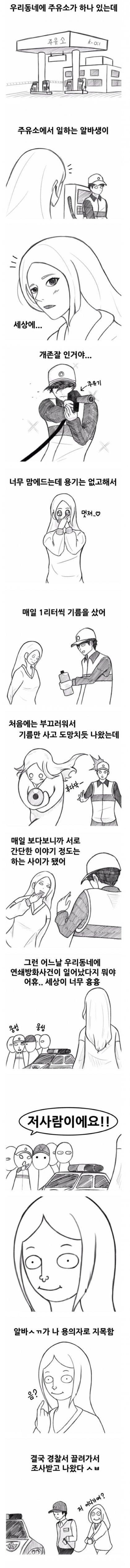 알바에게 작업건 여자의 최후